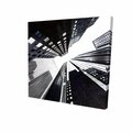 Fondo 16 x 16 in. Low-Angle View of the City-Print on Canvas FO2784132